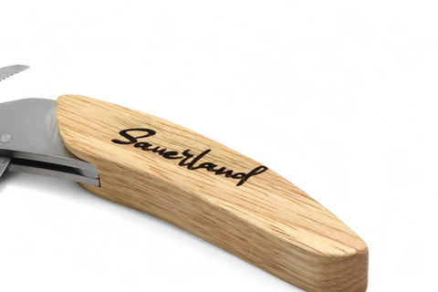 Kellnermesser aus Edelstahl und Holz mit der Gravur Sauerland