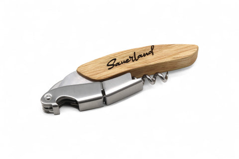 Kellnermesser aus Edelstahl und Holz mit der Gravur Sauerland