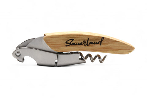 Kellnermesser aus Edelstahl und Holz mit der Gravur Sauerland