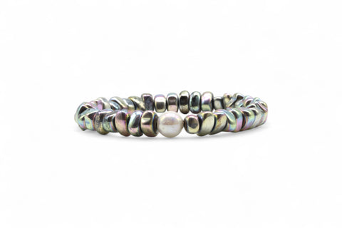 Wunderschönes Perlenarmband Rainbow - White Pearl von der Marke PEARLS®