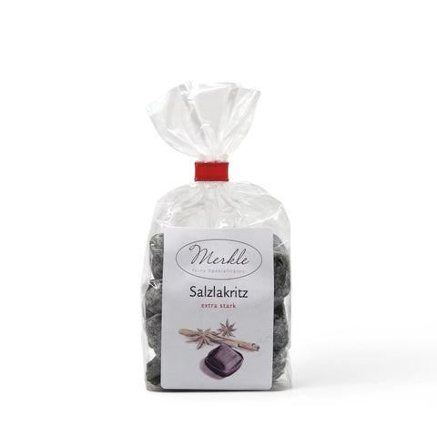 Handgefertigte Manufaktur Bonbons mit Salzlakritz Geschmack
