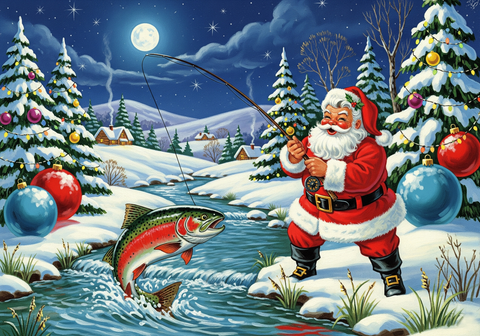Santa goes Fishing - Adventskalender für Fliegenfischer