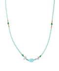 Day &amp; Eve Halskette - Steintropfen - Mint