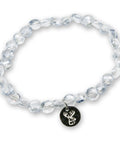 Kristallperlen Armband - kristallklar & glitzernd mit Hirschkopf / Geweih - WALDDESIGNERIN®