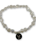 Kristallperlen Armband - Pearl glitzernd mit Hirschkopf / Geweih - WALDDESIGNERIN®