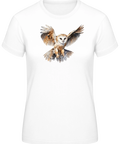 Damen T-Shirt aus 100 % Baumwolle mit Eule aus dem Sauerland