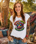 Damen T-Shirt - "Sauerland Hippies - Only the good Vibes" - 100 % Baumwolle