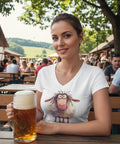 Damen_T-Shirt_Schaf_V_Ausschnit-09 - WALDDESIGNERIN®