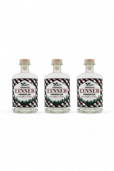 E1NSER® PREMIUM DRY GIN - 3er Pack