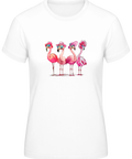 Damen T-Shirt - "Pink Flamingos" - 100 % Baumwolle