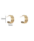 Flat Hoop Ohrringe – Eleganz in 14 Karat Gold