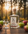 Apfel Edelbrand in 200 ml Designer Edelglasflasche - Cheers my Deer