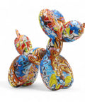 Ballonhund Tischdeko aus Kunststoff im Graffiti Style