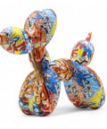 Ballonhund Tischdeko aus Kunststoff im Graffiti Style