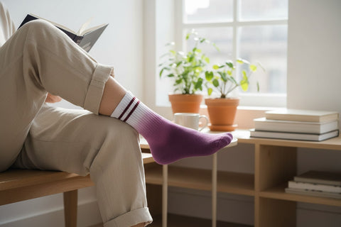 Batik Socken - 2er Pack Bordeaux - Damen - Im Sauerland kaufen