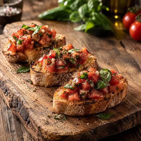 Bruschetta Arrabbiata mit Chili - Italienische Bruschetta mit feiner Chili-Schärfe - WALDDESIGNERIN® 