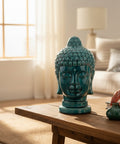 Buddha-Kopf Keramik Türkisgrün - Im Sauerland kaufen