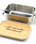 Die Edelstahl-Brotdose mit Bambusdeckel aus dem Sauerland
