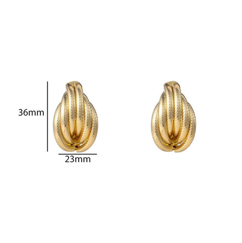 Classic Knot Ohrringe – Eleganz in 14 Karat Gold