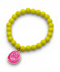 Perlenarmband Gelb mit Smiley - PEARLS® - Jetzt im Sauerland kaufen!