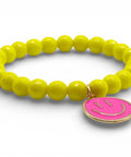 Perlenarmband Gelb mit Smiley - PEARLS® - Jetzt im Sauerland kaufen!