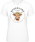 Damen T-Shirt mit Kuhmotiv und Sauerland meine Heimat Schriftzug
