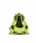Deko-Frosch aus Keramik in der Farbe Grünmetallic