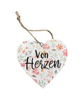 Deko-Herz  - Anhänger - Von Herzen