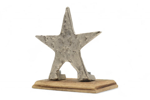 Stern aus Aluminium & Holz