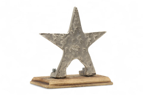 Stern aus Aluminium & Holz