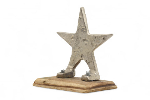 Stern aus Aluminium & Holz