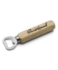 Flaschenöffner mit Gravur "Sauerland" aus Holz und Edelstahl - WALDDESIGNERIN® 
