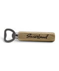 Flaschenöffner mit Gravur "Sauerland" aus Holz und Edelstahl - WALDDESIGNERIN® 
