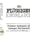 Flüssiger Knoblauch aus der Flasche - Im Sauerland kaufen!