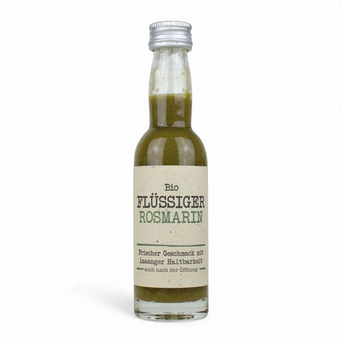 Füssiger Rosmarin in der Flasche