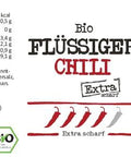 Flüssiger Chili aus der Flasche