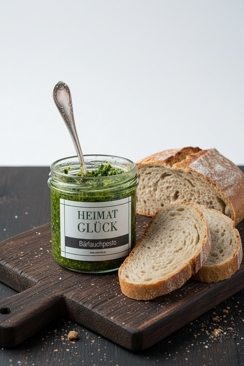 Bärlauch Pesto  vom Hofladen Seemer in Wenholthausen im Store der Walddesignerin
