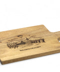 Schneidebrett aus Akazienholz mit Gravur Sauerland Wenholthausen ca. 35 cm x 20 cm x 1,5 cm