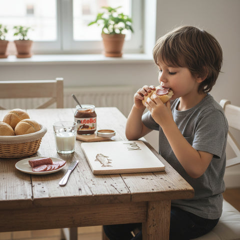 Frühstücksbrettchen Forelle und Wunschgravur