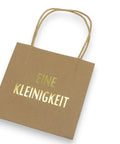 Geschenktüte "Eine Kleinigkeit"  Beige / Natur