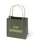 Geschenktüte "Eine Kleinigkeit" Dunkelgrün