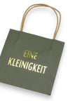Geschenktüte "Eine Kleinigkeit" Dunkelgrün
