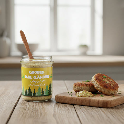 Grober Sauerländer Senf – Körnig & Herzhaft - Jetzt kaufen!