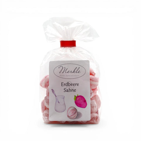 Handgefertigte Premium Bonbons - Erdbeere & Sahne
