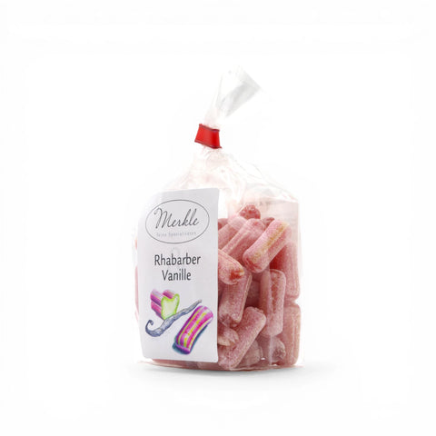 Handgefertigte Premium Bonbons - Rhabarber & Vanille