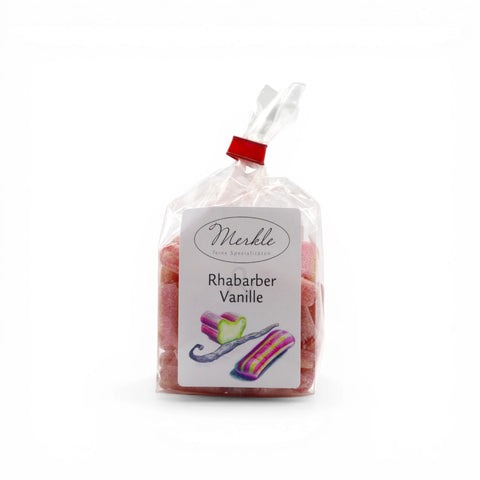 Handgefertigte Premium Bonbons - Rhabarber & Vanille