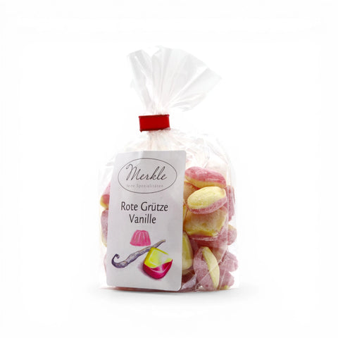 Handgefertigte Premium Bonbons - Rote Grütze & Vanille