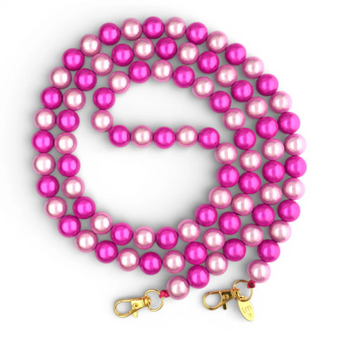 Telefonkette / Handykette XXL - 14mm Perlen - Rose-Fuchsia