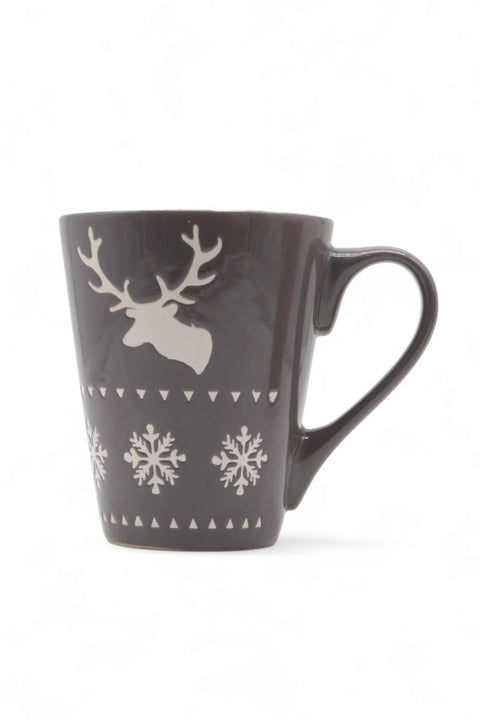 Keramik Tasse Hirsch - Grau