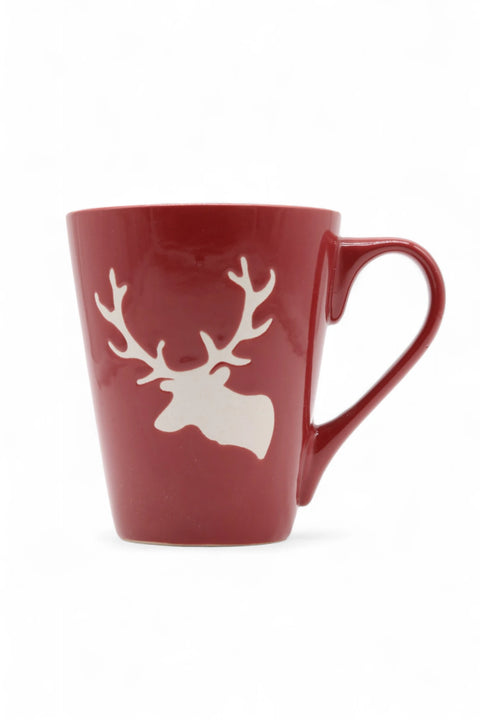 Keramik Tasse Hirsch - Rot